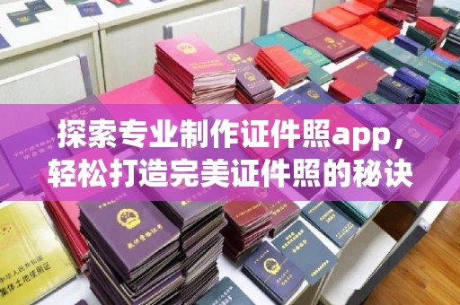 沙洋探索专业制作证件照app，轻松打造完美证件照的秘诀