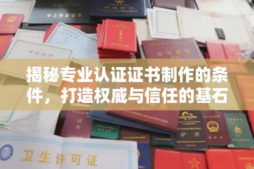 沙洋揭秘专业认证证书制作的条件，打造权威与信任的基石