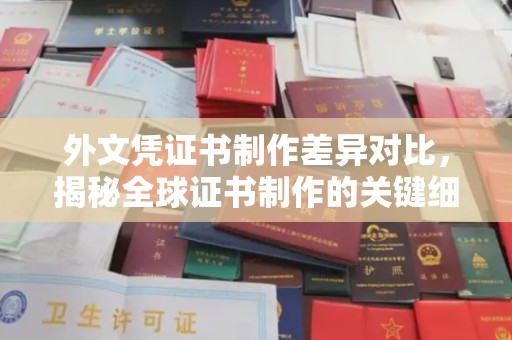沙洋外文凭证书制作差异对比，揭秘全球证书制作的关键细节