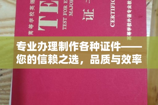 沙洋专业办理制作各种证件——您的信赖之选，品质与效率的完美结合
