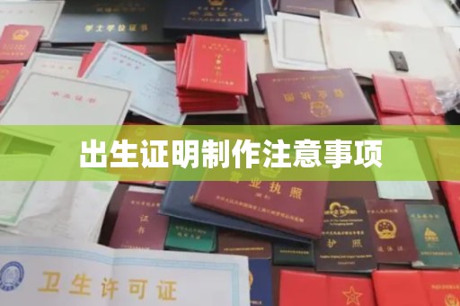 沙洋出生证明制作注意事项