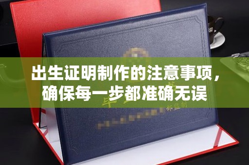 沙洋出生证明制作的注意事项，确保每一步都准确无误