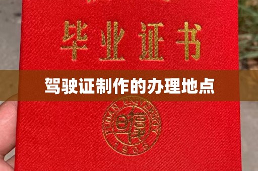 沙洋驾驶证制作的办理地点