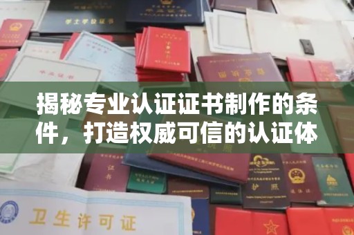 沙洋揭秘专业认证证书制作的条件，打造权威可信的认证体系