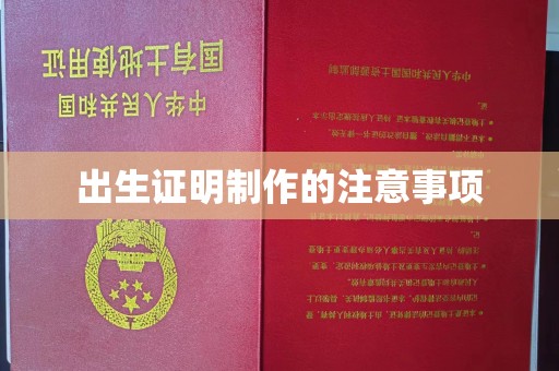 沙洋出生证明制作的注意事项