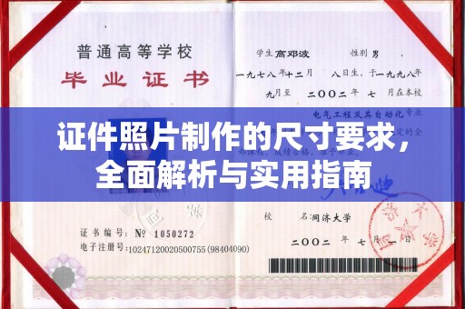 沙洋证件照片制作的尺寸要求，全面解析与实用指南